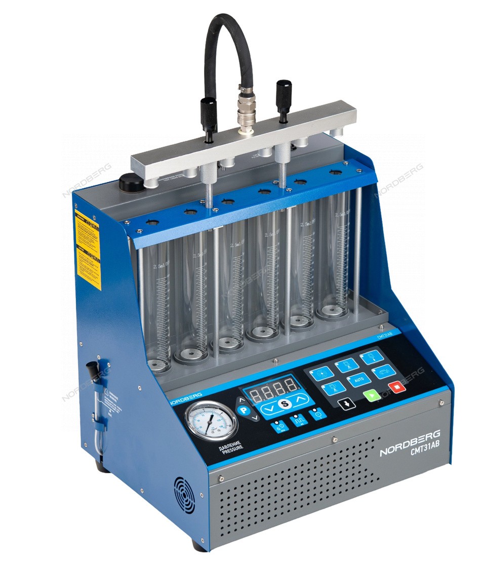 Установка для тестирования и ультразвуковой очистки форсунок до 6 штук Установка для тестирования и ультразвуковой очистки форсунок до 6 штук